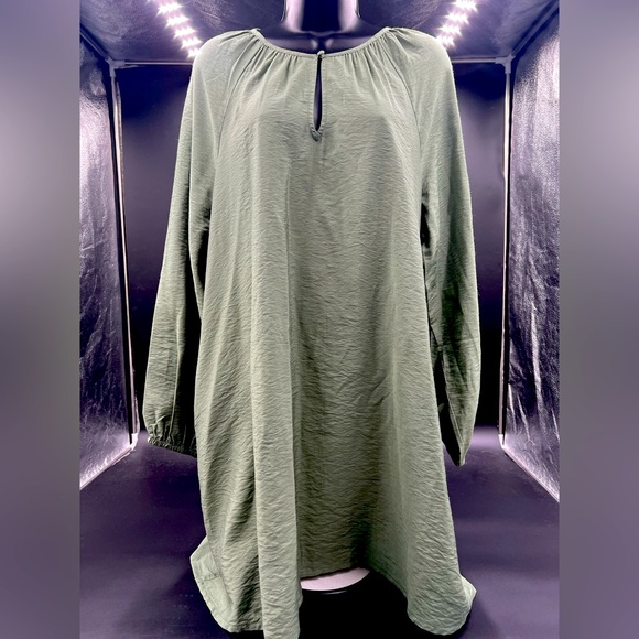 new day long sleeve shift dress with side pockets sz M. Sits above knee. NWT - Picture 1 of 5
